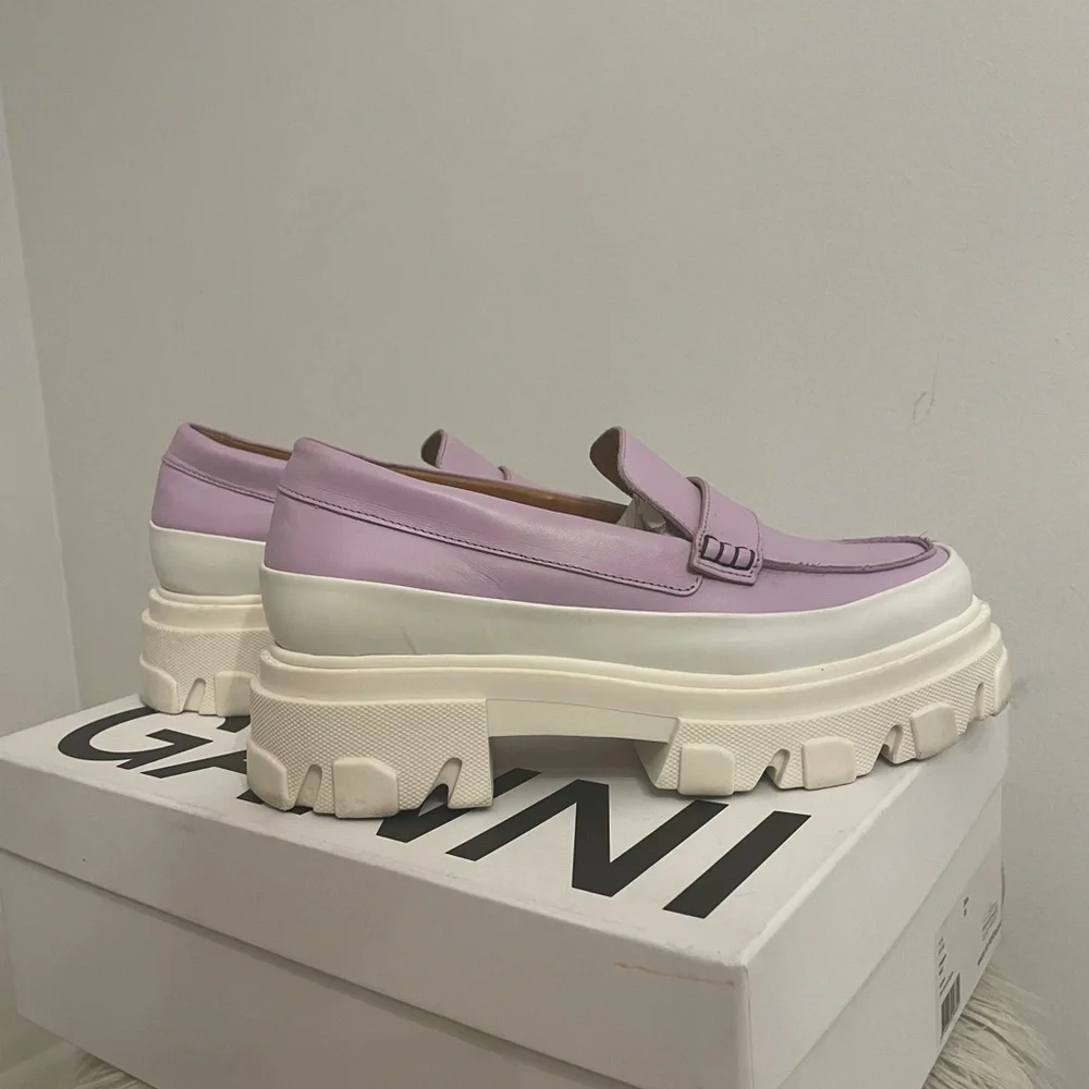 Ganni Orchid Blossom Chunky Loafer size 39(9) - Picture 7 of 7